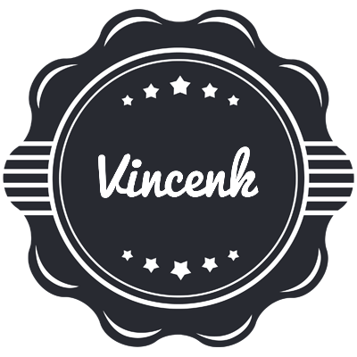 Vincenk badge logo