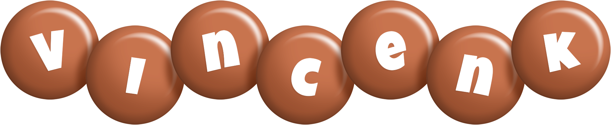 Vincenk candy-brown logo