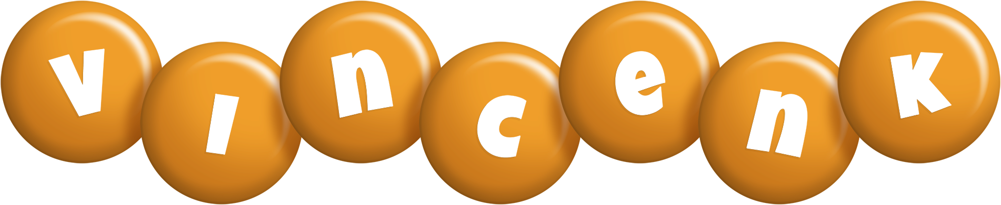 Vincenk candy-orange logo