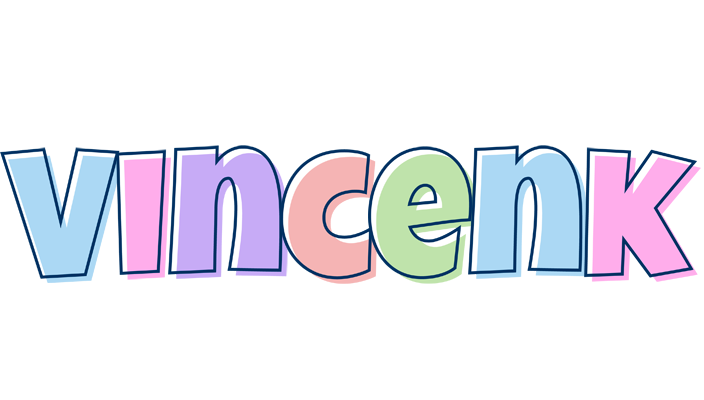 Vincenk pastel logo