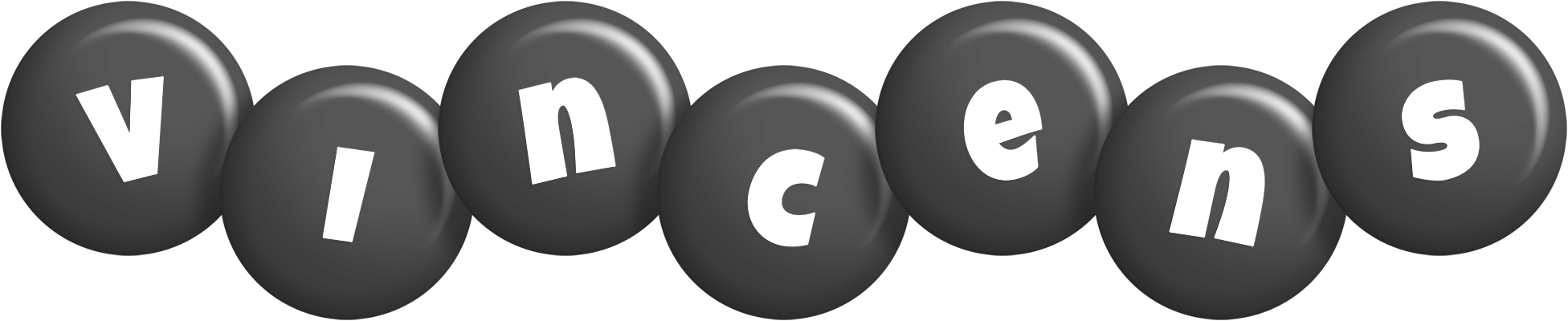 Vincens candy-black logo