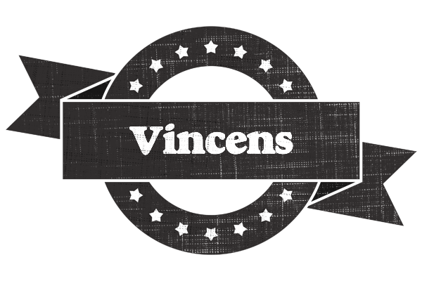 Vincens grunge logo