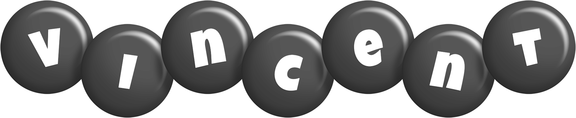 Vincent candy-black logo