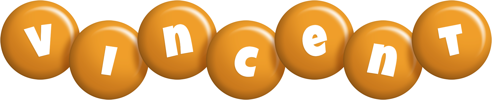Vincent candy-orange logo