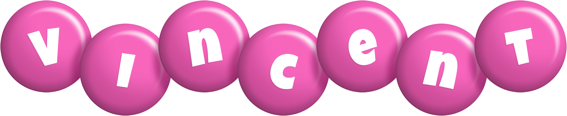 Vincent candy-pink logo
