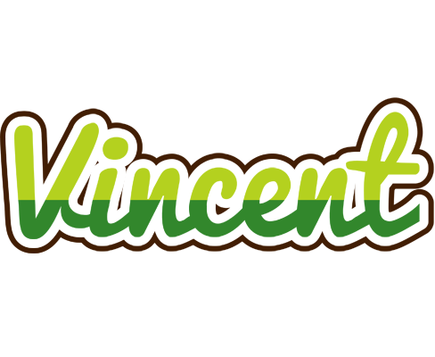 Vincent golfing logo