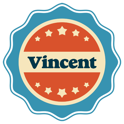 Vincent labels logo