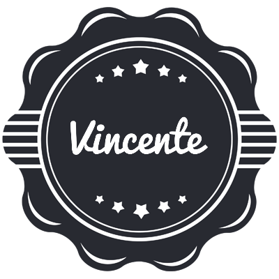 Vincente badge logo