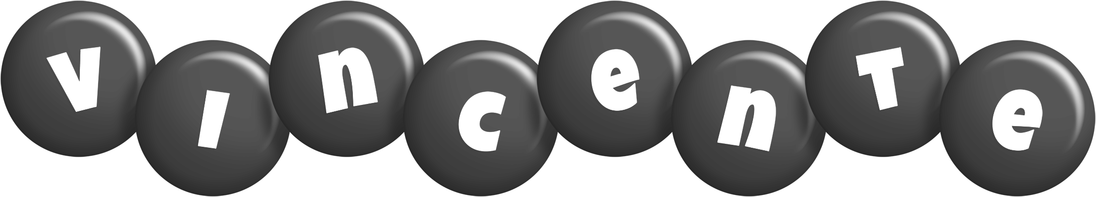 Vincente candy-black logo