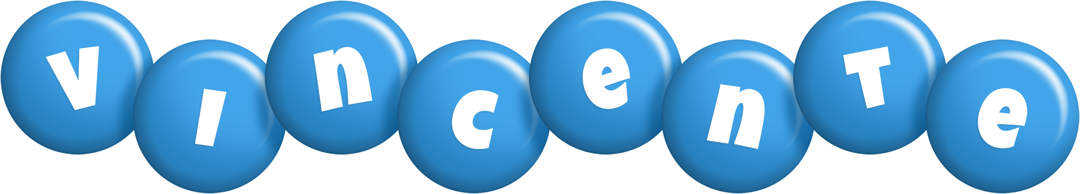 Vincente candy-blue logo