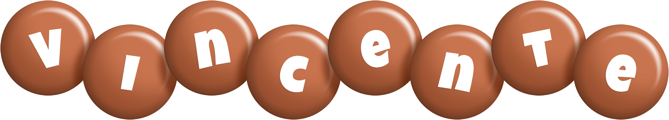 Vincente candy-brown logo