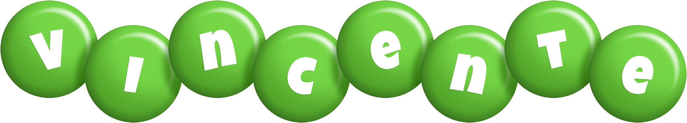 Vincente candy-green logo