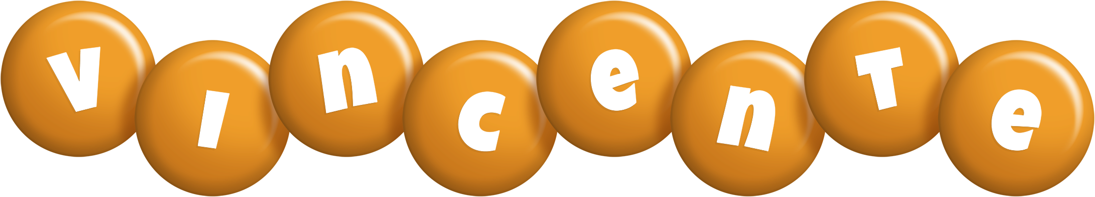 Vincente candy-orange logo
