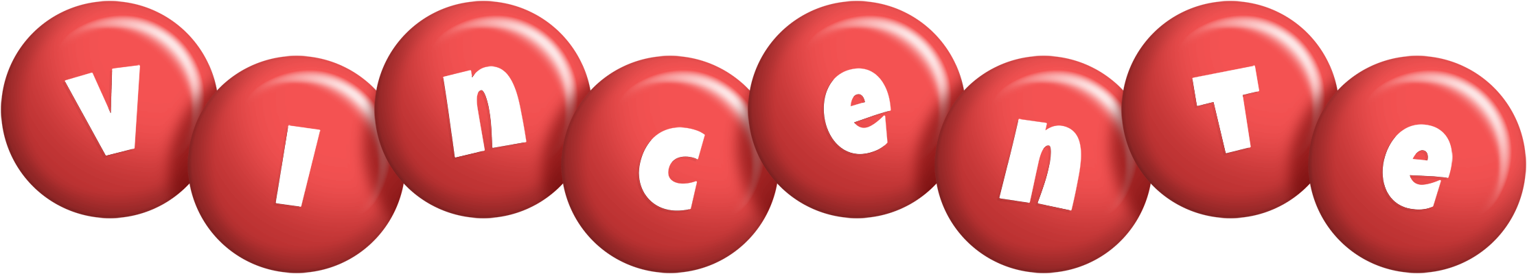 Vincente candy-red logo