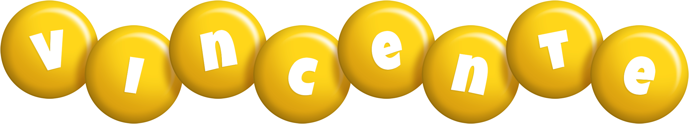Vincente candy-yellow logo