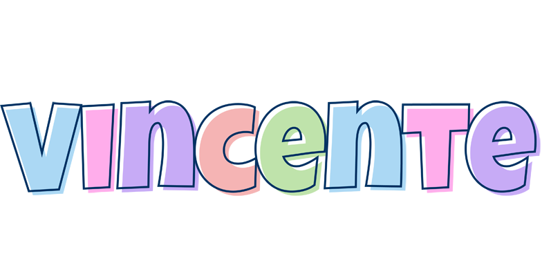 Vincente pastel logo