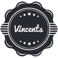 Vincents badge logo