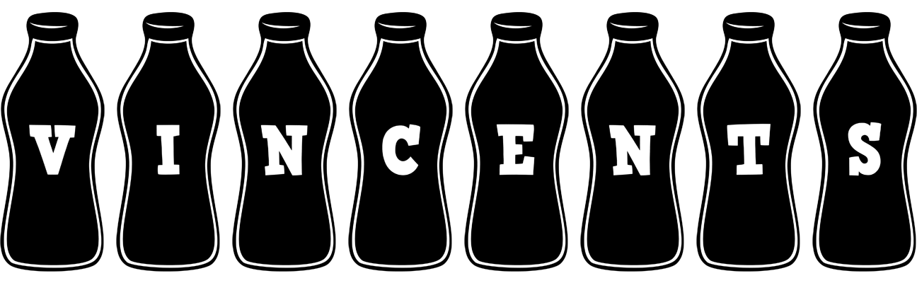 Vincents bottle logo