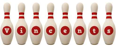 Vincents bowling-pin logo