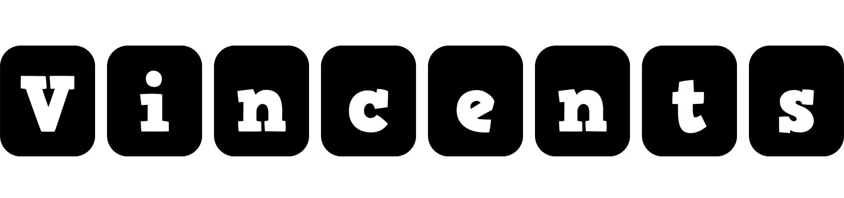 Vincents box logo