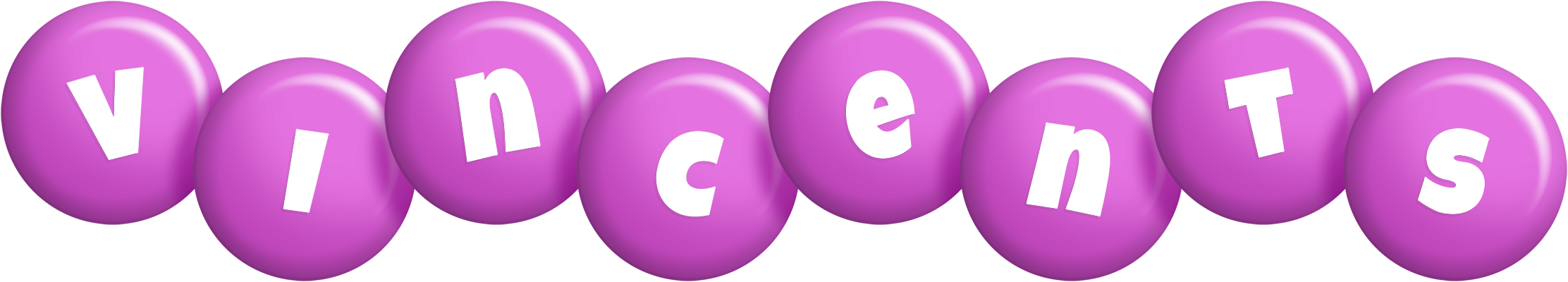 Vincents candy-purple logo