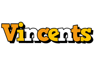 Vincents cartoon logo