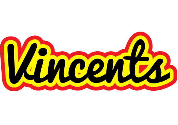 Vincents flaming logo