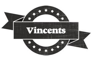 Vincents grunge logo