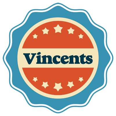 Vincents labels logo