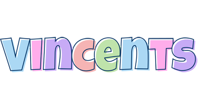 Vincents pastel logo