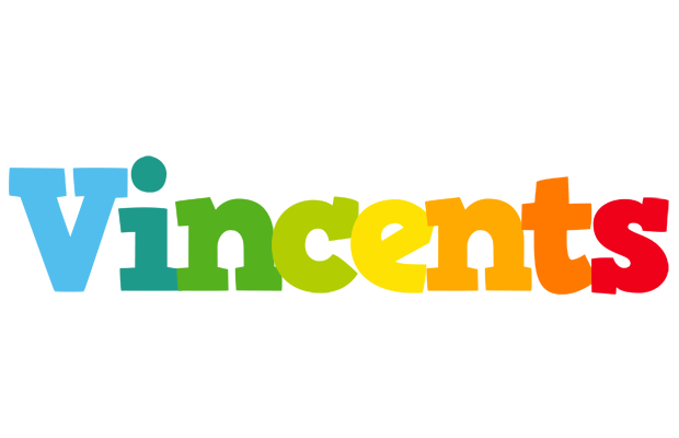 Vincents rainbows logo