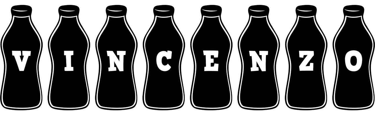 Vincenzo bottle logo