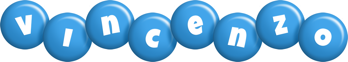 Vincenzo candy-blue logo