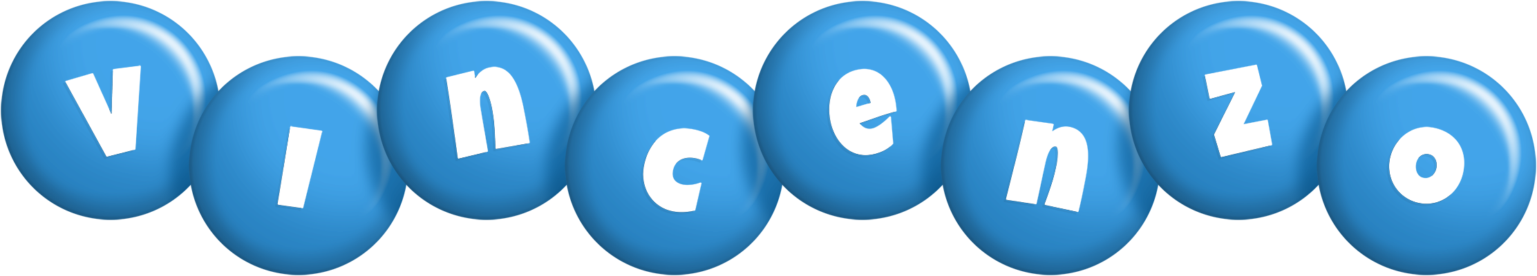 Vincenzo candy-blue logo