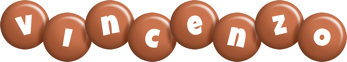 Vincenzo candy-brown logo