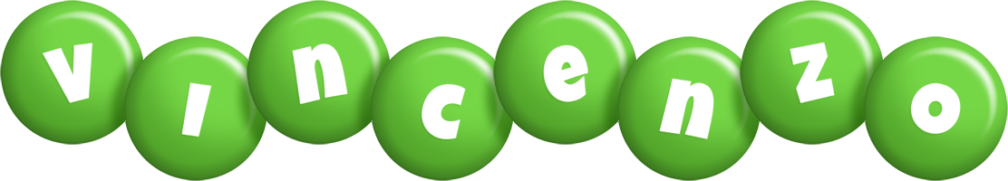 Vincenzo candy-green logo