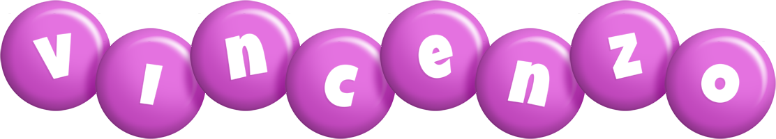 Vincenzo candy-purple logo