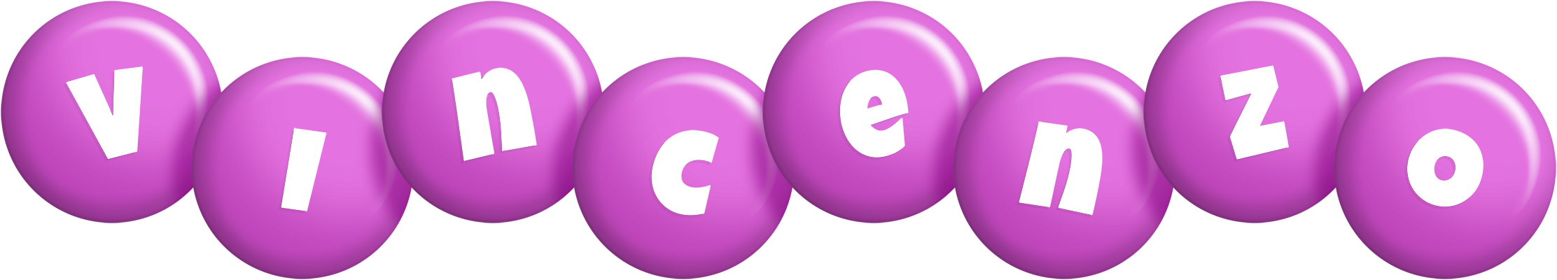 Vincenzo candy-purple logo