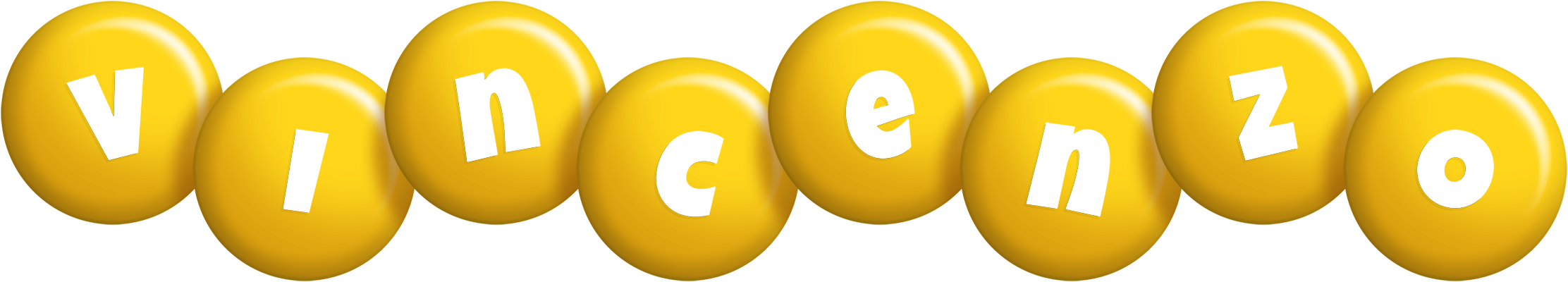 Vincenzo candy-yellow logo
