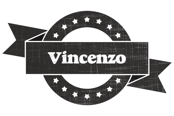 Vincenzo grunge logo