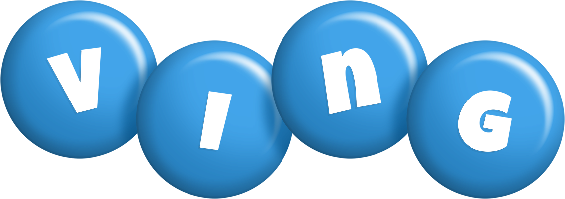 Ving candy-blue logo