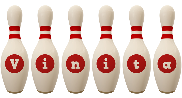 Vinita bowling-pin logo