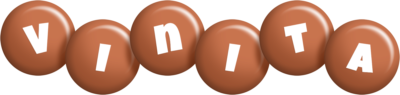 Vinita candy-brown logo