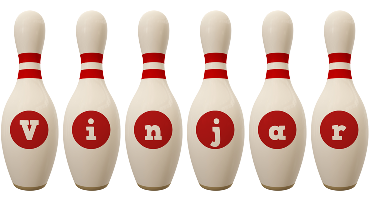 Vinjar bowling-pin logo