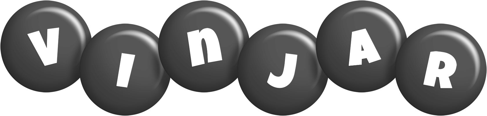 Vinjar candy-black logo