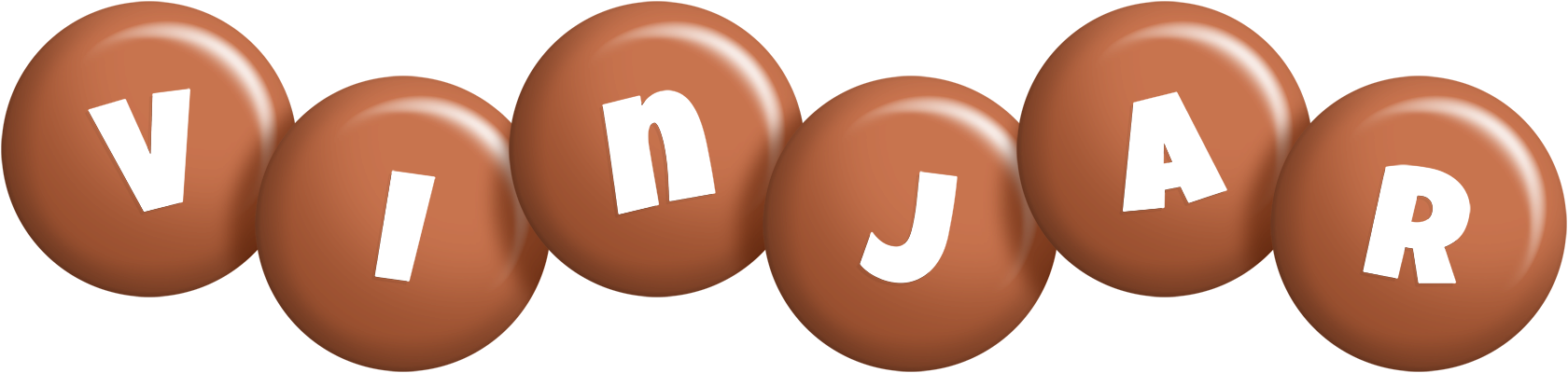 Vinjar candy-brown logo