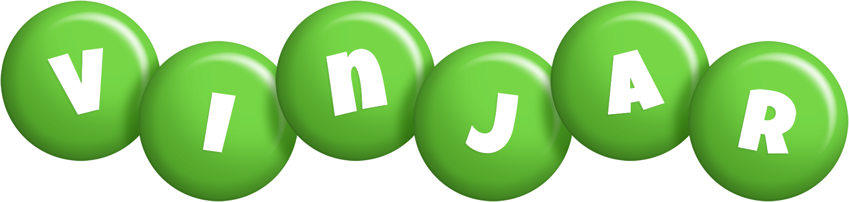 Vinjar candy-green logo