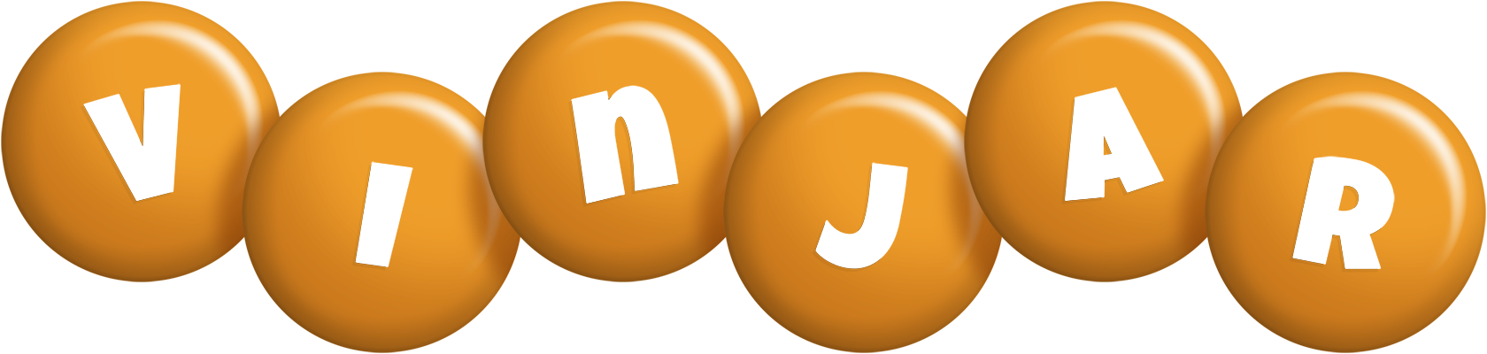 Vinjar candy-orange logo
