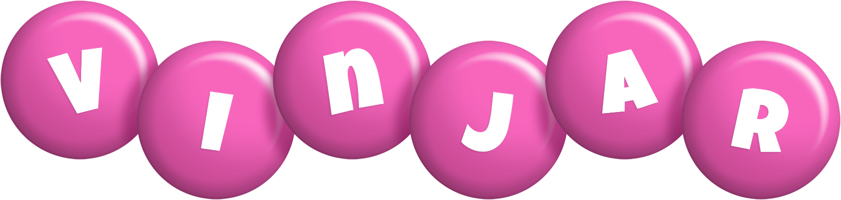 Vinjar candy-pink logo