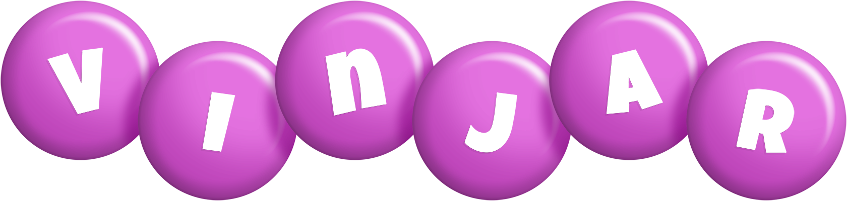 Vinjar candy-purple logo